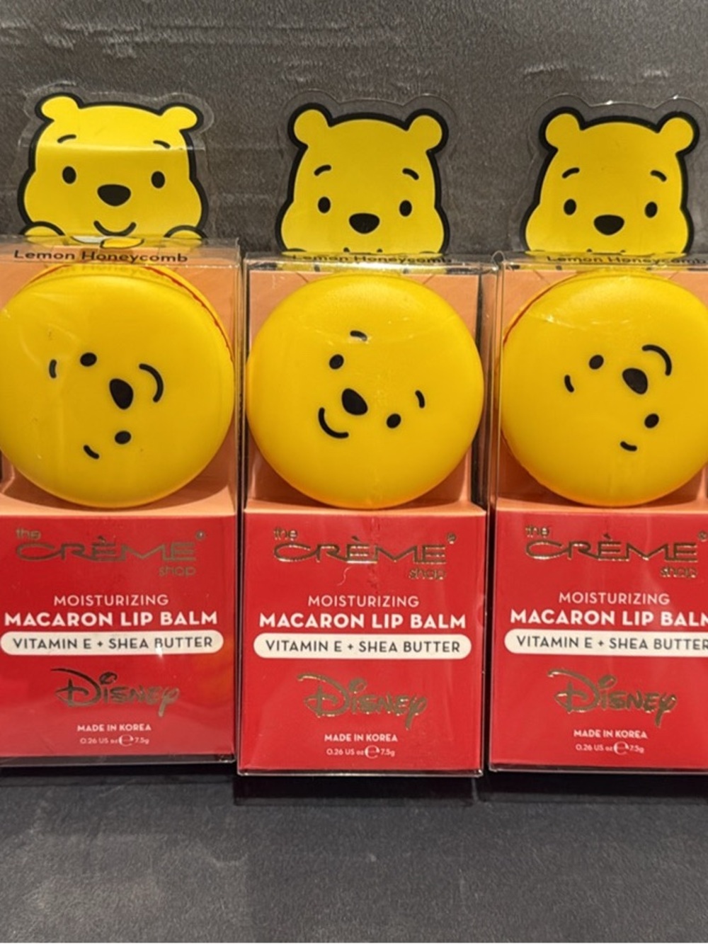 Disney Yellow Winnie the Pooh Macaron Lip Balm